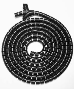 Brateck 30mm/1.2' Diameter Coiled Tube Cable Sleeve   Material Polyethylene(PE) Dimensions 1000x30mm -Black(LS)