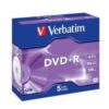 Verbatim DVD+R 16X Jewel 5pk 4.7GB | 95049