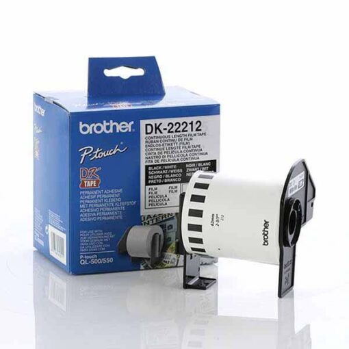 Brother White Cont. Film Roll Direct Thermal 62mm x 15.24mm | DK-22212