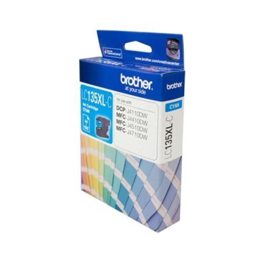 Brother LC-135XLC Cyan Ink Cartridge- MFC-J6520DW/J6720DW/J6920DW and DCP-J4110DW/MFC-J4410DW/J4510DW/J4710DW - up to 1200 pages | LC-135XLC - Image 8