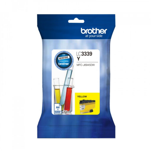 Brother LC-3339XLY Yellow Super High Yield Ink Cartridge to Suit MFC-J5845DW, MFC-J5945DW, MFC-J6545DW, MFC-J6945DW, upto 5000 Pages | LC-3339XLY