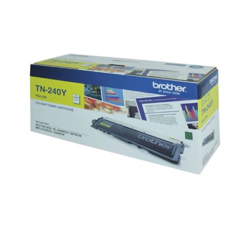Brother TN-240Y Colour Laser Toner - Yellow,  HL-3040CN/3045CN/3070CW/3075CW, DCP-9010CN, MFC-9120CN/9125CN/9320CW/9325CW - up to 1,400 pages | TN-240Y - Image 2