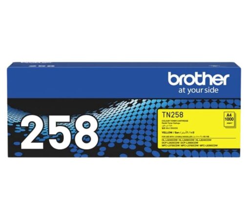 Brother TN-258Y **NEW** YELLOW TONER CARTRIDGE TO SUIT MFC-L8390CDW/MFC-L3760CDW/MFC-L3755CDW/DCP-L3560CDW/DCP-L3520CDW/HL-L8240CDW/HL-L3280CDW/HL-L32 - Image 2
