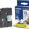 Brother 12mm Black on White TZE Tape | TZE-231