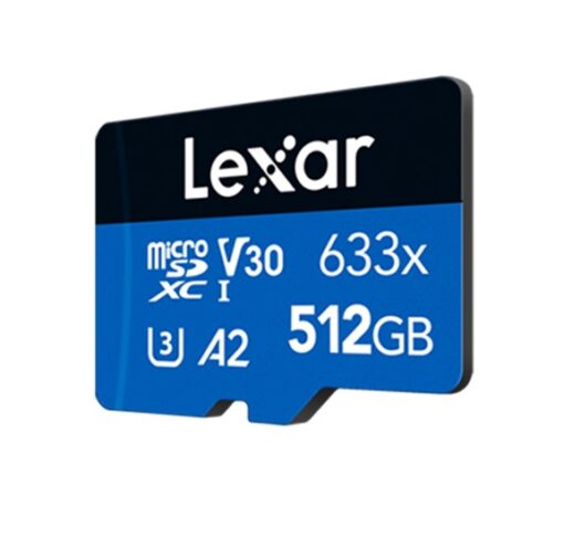 Lexar High-Performance 633x 512GB microSDHC™ UHS-I Card BLUE Series + adaptor 512GB – C10, A2, UHS-I (U3), V30, up to 100MB/s read, 70MB/s | LSDMI512BB633A - Image 2