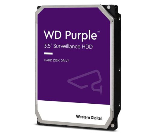 Western Digital WD Purple Pro 22TB 3.5' Surveillance HDD 7200RPM 512MB SATA3 265MB/s 550TBW 24x7 64 Cameras AV NVR DVR 2.5mil MTBF 5yrs | WD221PURP