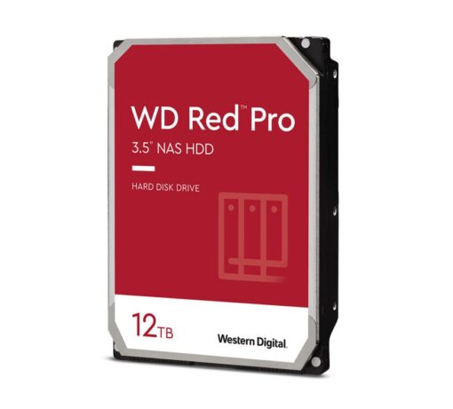 Western Digital WD Red Pro 12TB 3.5' NAS HDD SATA3 7200RPM 256MB Cache 24x7 300TBW ~24-bays NASware 3.0 CMR Tech 5yrs wty (LS) - replacement WD122KFBX | WD121KFBX