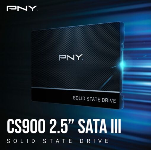 PNY CS900 500GB 2.5' SSD SATA3 515MB/s 490MB/s R/W 200TBW 99K/90K IOPS 2M hrs MTBF 3yrs wty | SSD7CS900-500-RB - Image 2