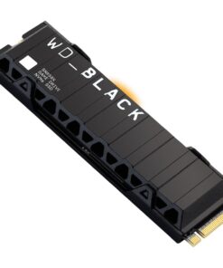 Western Digital WD Black SN850X 1TB Gen4 NVMe SSD Heatsink for PS5 - 7300MB/s 6300MB/s R/W 600TBW 1100K/800K IOPS 1.75M Hrs MTBF 5yrs ~WDS100T1XHE