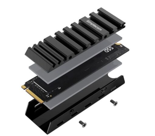 Simplecom SA110 M.2 SSD Aluminum Heatsink with Thermal Silicone Pads for PC and PS5 | SA110 - Image 4