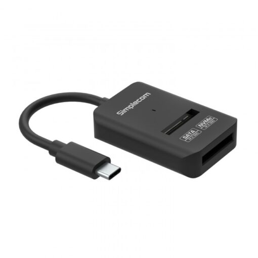 Simplecom SA506 NVMe / SATA Dual Protocol M.2 SSD to USB-C Adapter Converter USB 3.2 Gen 2 10Gbps | SA506