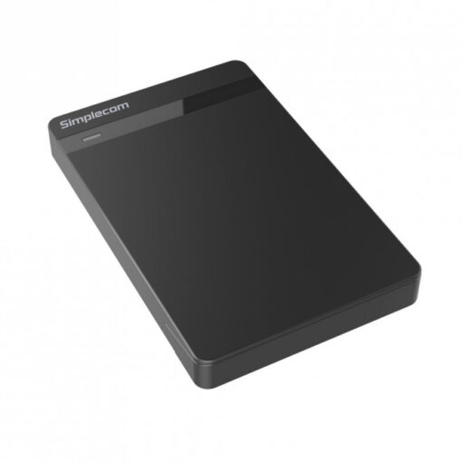 Simplecom SE203 Tool Free 2.5' SATA HDD SSD to USB 3.0 Hard Drive Enclosure - Black Enclosure Super Speed USB3.0 offer Transfer Rates Up To 5Gbps | SE203-BLACK