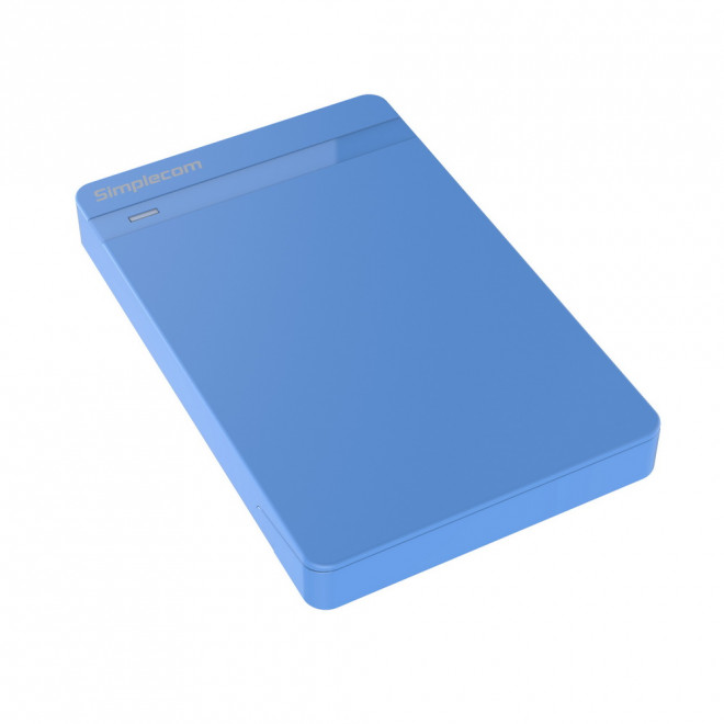 (LS)Simplecom SE203 Tool Free 2.5' SATA HDD SSD to USB 3.0 Hard Drive Enclosure - Blue Enclosure Super Speed USB3.0 offer Transfer Rates Up To 5Gbps | SE203-BLUE