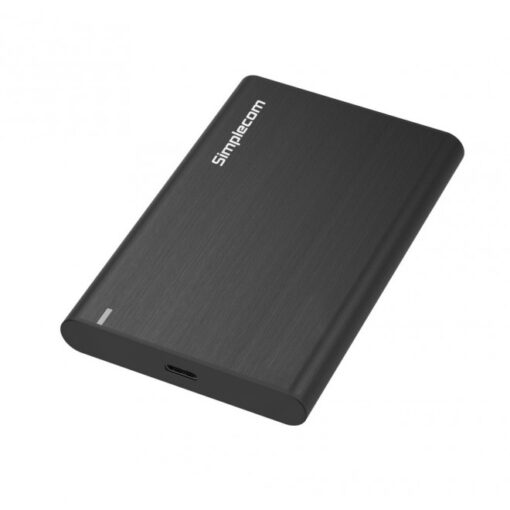 Simplecom SE221 Aluminium 2.5'' SATA HDD/SSD to USB 3.1 Enclosure Black USB 3.1 Gen 1 support up to 5Gbps data transfer rate | SE221-BLACK