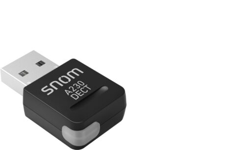 SNOM-A230 USB DECT Dongle, Suitable For All Snom D7XX- and D3XX- series Desk Phones With USB Port, No configuration necessary | SNOM-A230