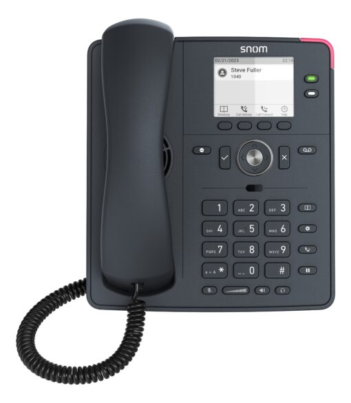 SNOM D140 DeskTelephone, PoE, HD Audio, Cost-effective, 2 SIP Identities, Low Power Consumption (PoE) | 00004651