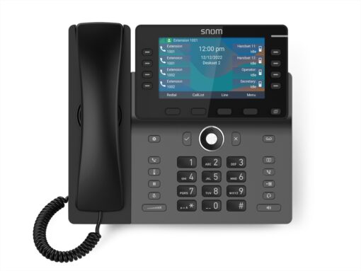 SNOM M58 DECT Handset, Backlit Keys, Bluetooth, HD Audio, Advanced Audio Quality, Shared Call Emulation (SCE), Headset connectable - Image 3