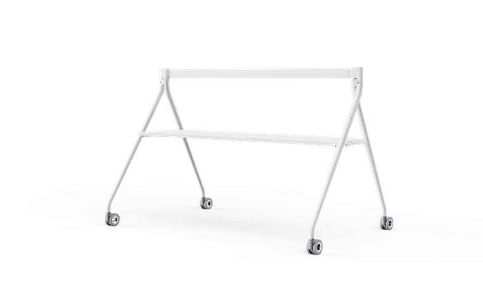 Yealink Floorstand for MeetingBoard 86' with Tray,Perfect fit for Yealink MeetingBoard 86',Wheeled for easy transport Stable, White, EOS | MB-FLOORSTAND-860T-W