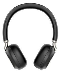 Yealink BH76 Teams Certified Bluetooth Wireless Stereo Headset, Black, ANC, USB-A, Rectractable Microphone, 35 hours battey life