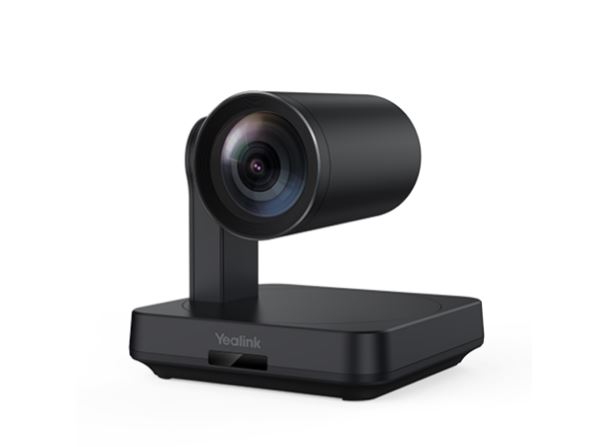Yealink Black UVC84 4K, 12x optical USB PTZ camera, includes VCR20 Remote Control, 7m USB Cable, 7m Network Cable, Wall Mount Bracket and Power Supply | UVC84 Black