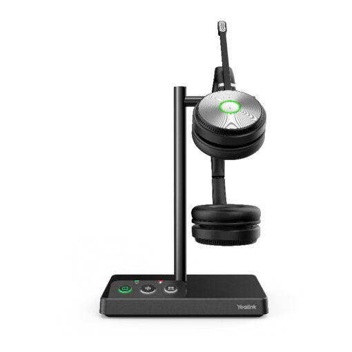 Yealink WH62 Dual UC DECT Wireless Headset, Busylight On Headset, Leather Ear Cushions, Microsoft Teams  UC Certified,Noise Killer, HD voice, 2Mics