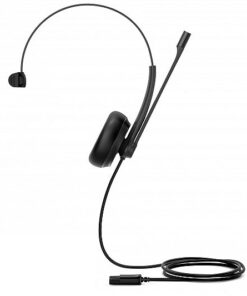 Yealink YHM341 Wideband QD Mono Headset, Leather Ear Cushion, For Yealink IP Phones, QD cord not included, Noise-canceling, HD Voice Quality