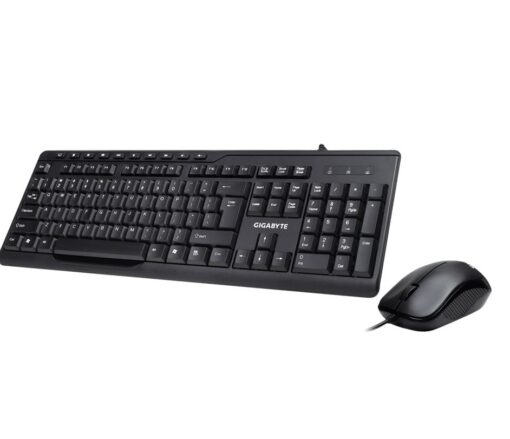 Gigabyte KM6300 USB Wired Keyboard  Mouse Combo multimedia controls 1000dpi Adjustable Portable slim receiver Stylish design comfort | KM6300