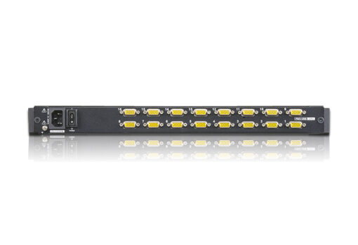 Aten Rackmount KVM Switch 16 Port VGA PS/2-USB w/ 19' LCD Display, 2x Custom KVM Cables Included, 1280x1024@75hz Display, LED Illumination | CL1316N-ATA-AU - Image 2