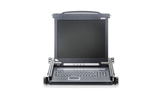 Aten Rackmount Single Rail LCD Console VGA,HDMI,DVI  VGA w/ 17.3' LCD Display, 1x Custom KVM Cable Included, 1920x1080@60hz Display, LED Illumination | CL6700MW-ATA-AU - Image 3