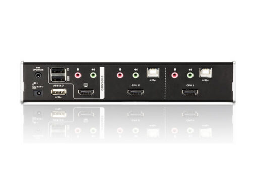 Aten Desktop KVMP Switch 2 Port Single Display HDMI w/ Dolby HD audio, 2x Custom KVM Cables Included, 2x USB Port, Selection Via Front Panel | CS1792-AT-U - Image 2