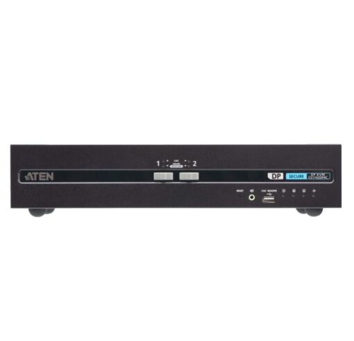 Aten 2-Port USB DisplayPort Dual Display Secure KVM Switch with CAC (PSD PP v4.0 Compliant) | CS1142DP4C-AT-U