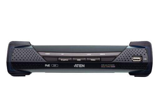 Aten 4K DP Single Display KVM over IP Receiver with Power over Ethernet, power adapter not included | KE9952R-AX - Image 2