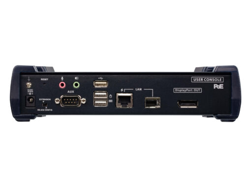 Aten 4K DP Single Display KVM over IP Receiver with Power over Ethernet, power adapter not included | KE9952R-AX - Image 3