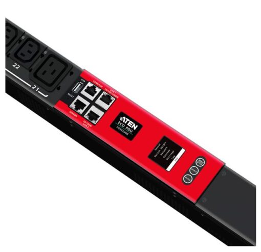 Aten 16A 30-Outlet 3-Phase Switched eco PDU with Dual Ethernet port supporting 1Gbps | PG96230G-AT - Image 2