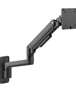 Brateck Fabulous Wall Mounted Heavy-Duty Gas Spring Monitor Arm 17'-49',Weight Capacity (per screen)20kg(Black) (LS)