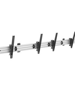 Brateck Dual Screen Menu Board Wall Mount Fit Screen Size 45'-55' Up to 50Kg, Texture Grey, 2009x142x440mm (LS) | LVW10-246T