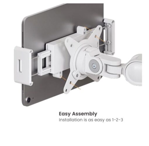 Brateck PAD29-02 UNIVERSAL VESA COMPATIBLE TABLET CLAMP WHITE, Weight Capacity: 1kg, 85x38x130~280mm (LS) | PAD29-02-WH - Image 3