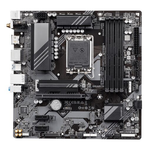 Gigabyte B760M DS3H AX Intel LGA 1700 mATX Motherboard, 4x DDR5 ~192GB, 1x PCI-E x16, 2x M.2, 4x SATA,  3x USB 3.2, 1x USB-C, 2x USB 2.0 | B760M DS3H AX - Image 2