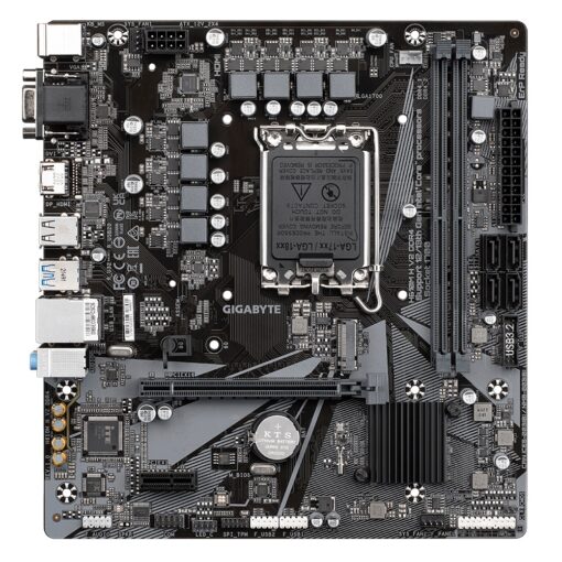 Gigabyte H610M H V2 DDR4 1.0 LGA 1700 mATX Motherboard, 2x DDR4 ~64GB, 1x PCI-E x16, 1x PCI-E x1, 1x M.2, 4x SATA, 2x USB 3.2, 4x USB 2.0 | H610M H V2 DDR4 1.0 - Image 2
