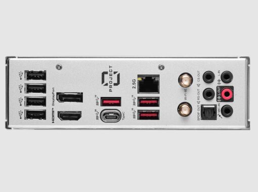 MSI B760M PROJECT ZERO  Motherboard, INTEL B760, 4x DDR5 256GB, 1x HDMI, 2x PCI-E x16 slot, 2x M.2, 8x USB 2.0, Wi-Fi 6E | B760M PROJECT ZERO - Image 3