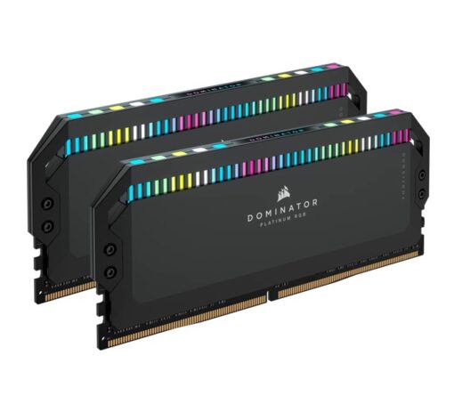 Corsair Dominator Platinum RGB 64GB (4x16GB) DDR5 UDIMM 6600Mhz C32 1.1V Black Desktop PC Gaming Memory | CMT64GX5M4B6600C32