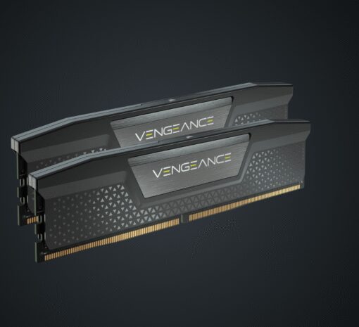 Corsair Vengeance RGB 32GB (2x16GB) DDR5 UDIMM 6000MHz CL30 1.4V Desktop Gaming Memory Black | CMH32GX5M2B6000C30