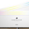 Corsair DOMINATOR® TITANIUM RGB 32GB (2x16GB) DDR5 DRAM 7200MT/s CL34 Intel XMP Memory Kit — White