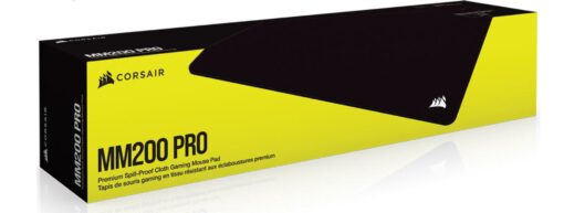 Corsair MM200 PRO Premium Spill-Proof Cloth Gaming Mouse Pad – Heavy XL - 450mm x 400mm surface, Black Surface | CH-9412660-WW