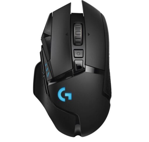 Logitech G502 Lightspeed USB Wireless Gaming Mouse 1ms 16000 DPI Mechanical Button Shifting POWERPLAY RGB Lighting 114g 16g weight | 910-005569
