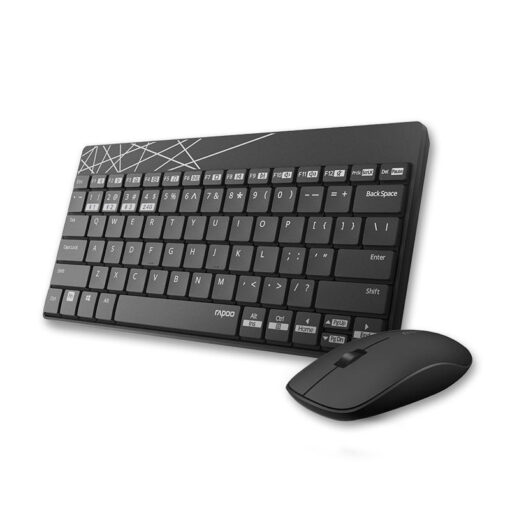 RAPOO 8000M Compact Wireless Multi-mode Bluetooth, 2.4Ghz, 3 Device Keyboard and Mouse Combo | 8000M