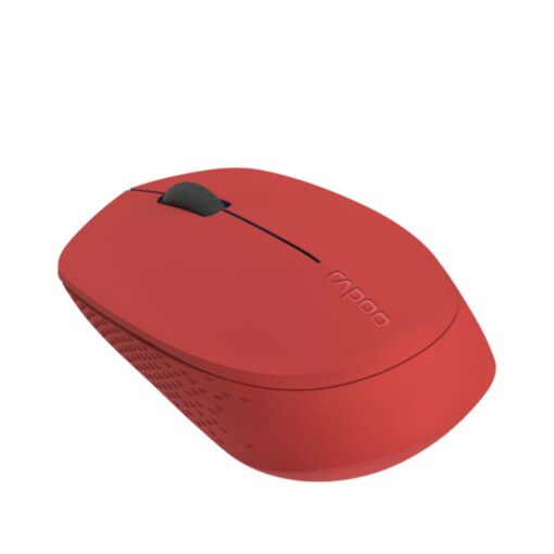 RAPOO M100 2.4GHz  Bluetooth 3 / 4 Quiet Click Wireless Mouse Red - 1300dpi Connects up to 3 Devices, Up to 9 months Battery Life | M100-Red - Image 4