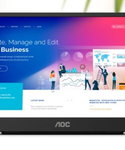 AOC 15.6' IPS 5ms Full HD 1920 x 1080 USB-C Powered Business Mobile Portable Monitor - Tilt, VESA 50mm x 50mm (LS) | 16T3E