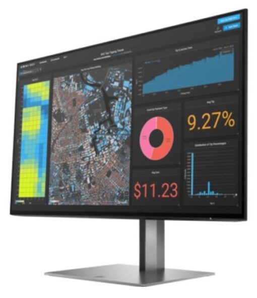 HP Z24F G3 23.8'/24' FHD IPS Monitor Anti-Glare 60Hz 1920x1080 16:9 5ms Height Adjust Tilt Swivel Pivot DP HDMI 4xUSB Hub VESA 3yrs wty | 3G828AA - Image 2
