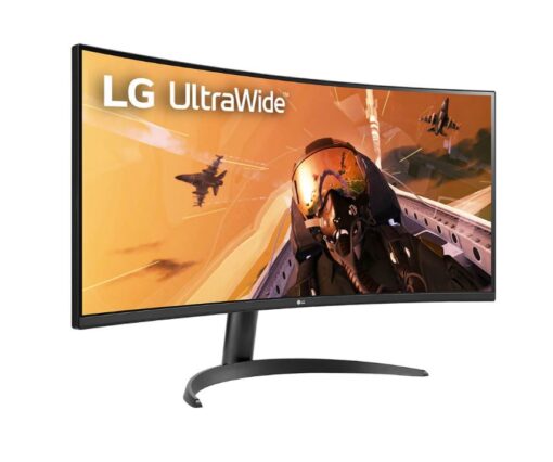 LG 34''QHD 21:9 Curved UltraWide™ (3440 x 1440) VA Monitor -160Hz Refresh Rate -HDR10 with sRGB 99% Business and Office Monitor - Image 3